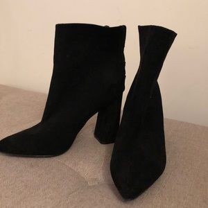 Fashionnova Black Suede Booties
